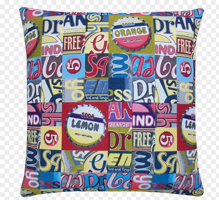 Lemon Soda Cushion Throw Pillows Textile Patchwork PNG