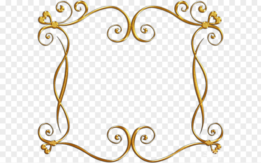 Picture Frames Gold Presentation Clip Art PNG