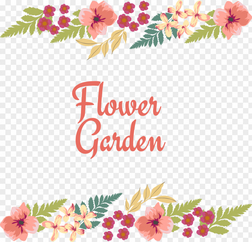 Beautiful Flowers Border Vector Euclidean Adobe Illustrator PNG