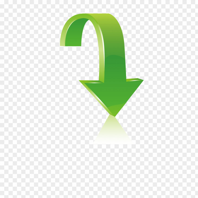 Green Down Arrow Icon PNG