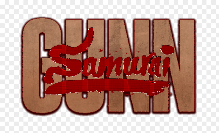Japanese Samurai On Horse Logo Gunn Brand Font PNG