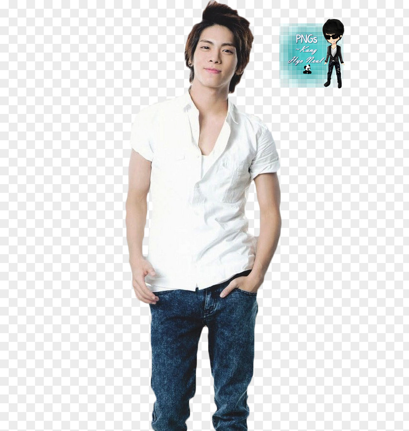 Jonghyun T-shirt Sleeve Jeans Neck SHINee PNG