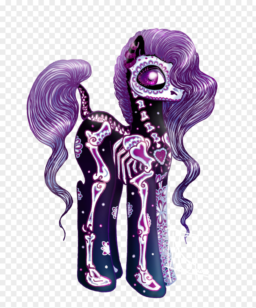 Santa Muerte Pony Princess Luna Calavera Death PNG