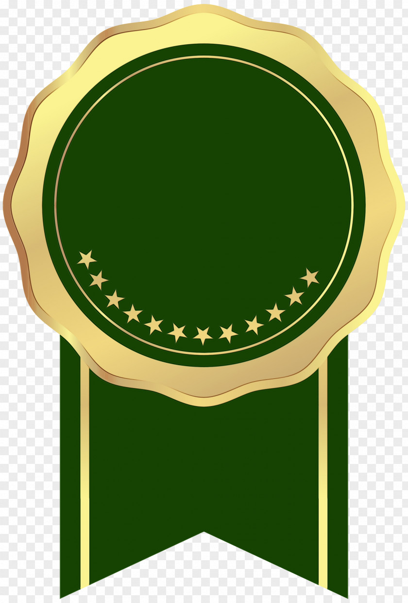 Table Green Gold Seal PNG