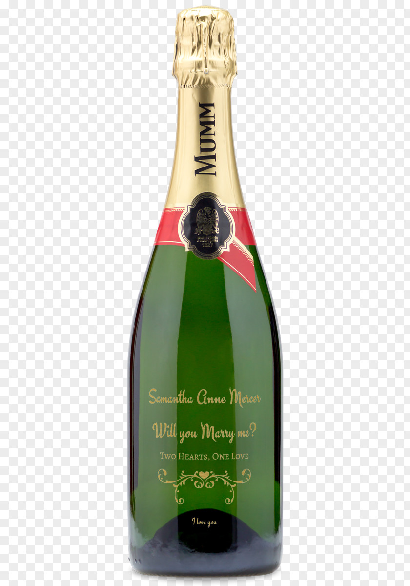 Mini Champagne Bottle Templates Wine Glass PNG