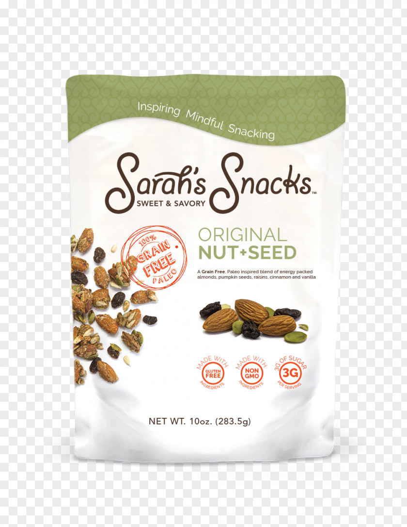 Nuts And Seeds Brittle Vegetarian Cuisine Sarah's Sweet & Savory Snacks Cereal PNG