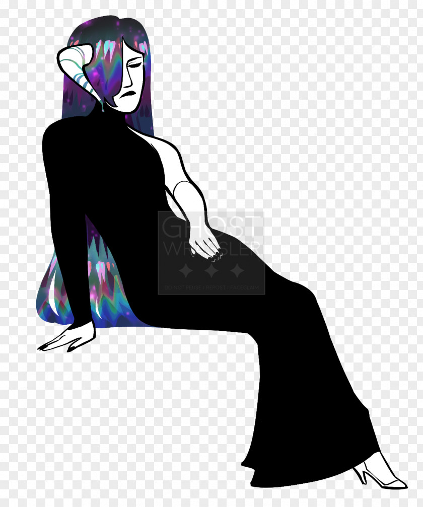 Style Drawing Character Sitting PNG