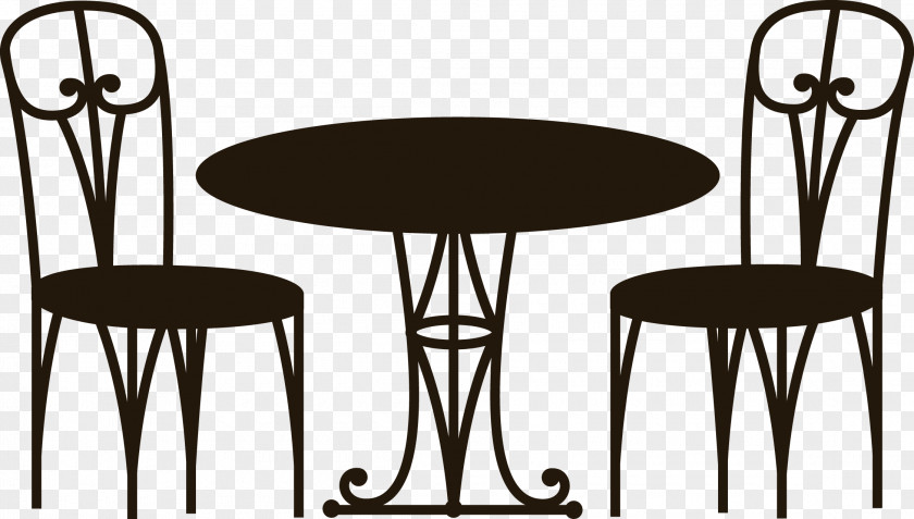 Table Chair Coffee Cafe PNG