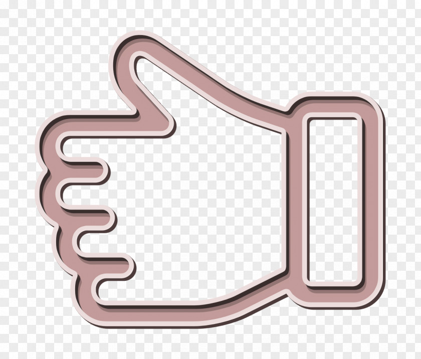 Thumb Up Icon Good Poll And Contest Linear PNG