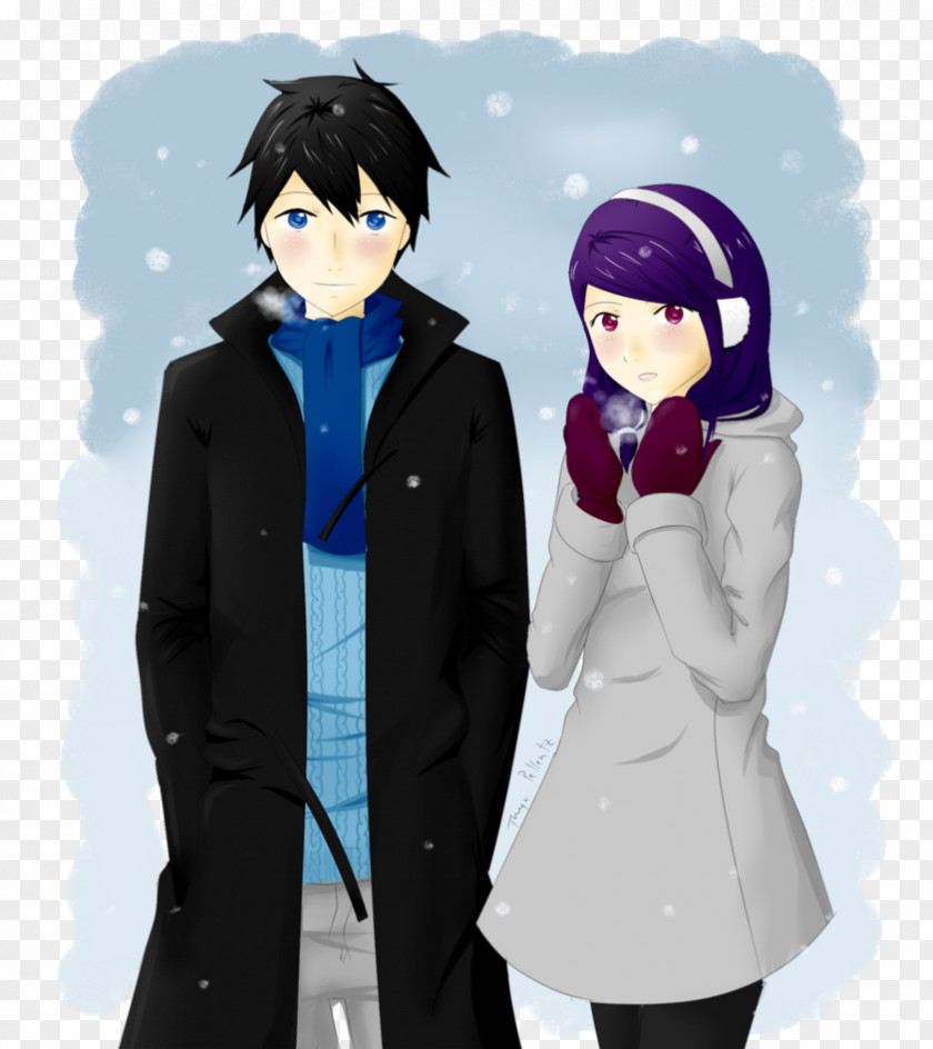 Winter Cartoon Homo Sapiens Outerwear Character PNG