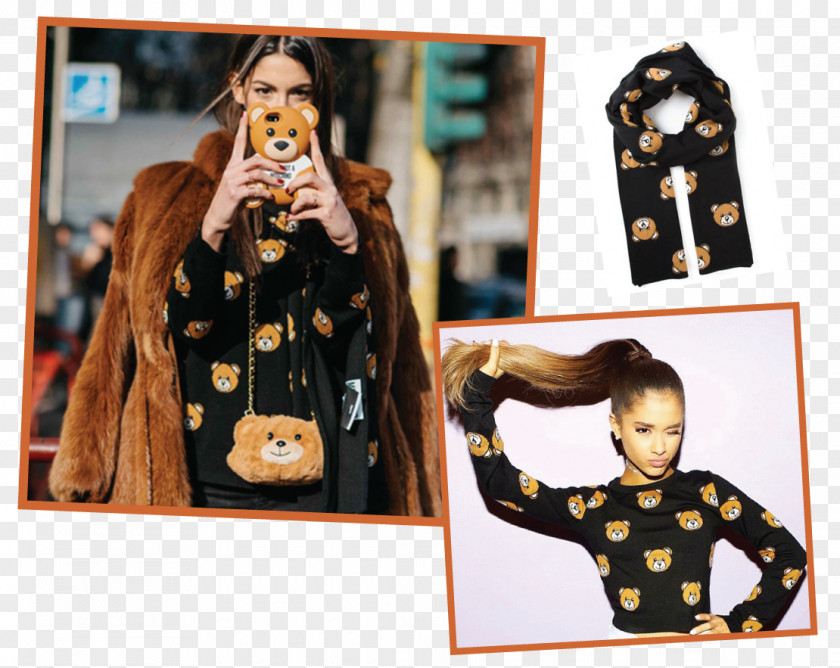 Bear LOVE MOSCHINO Milan Fashion Week PNG