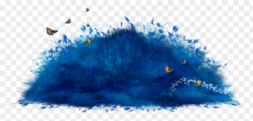 Butterflies In The Grass On Blue Web Browser Clip Art PNG