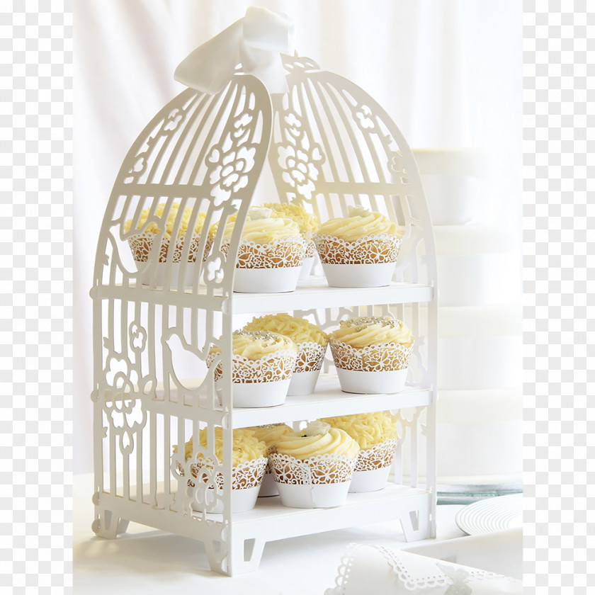 Cupcake Stand Birdcage Wedding Cake PNG