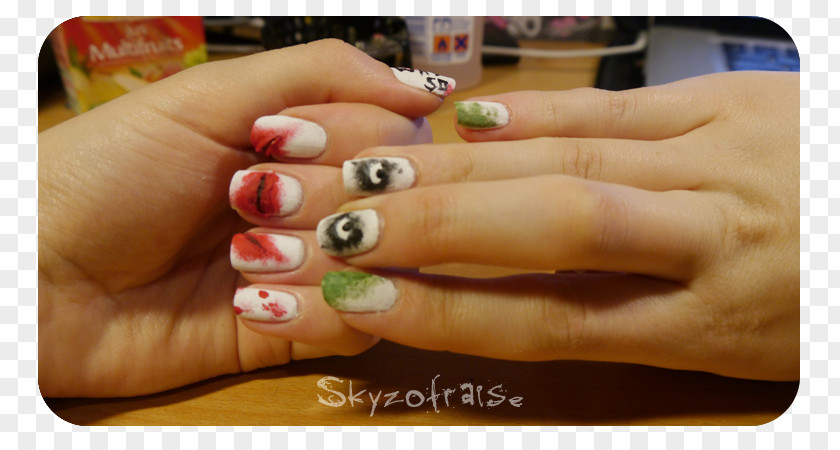 Why So Serious Nail Manicure Hand Model PNG
