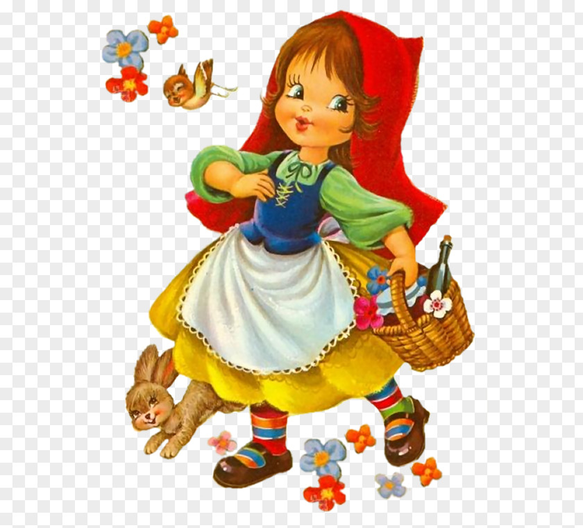 Chaperon Little Red Riding Hood Fairy Tale Gray Wolf Big Bad PNG