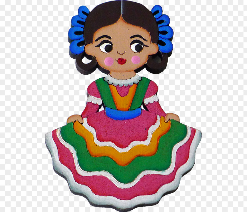 Dress Frida Kahlo Mexico Folk Costume Earring PNG