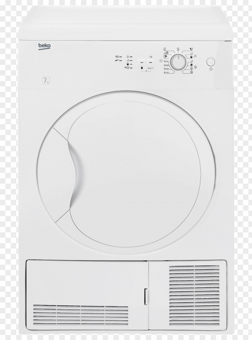 DryerFreestandingWidth: 59.5 CmDepth: 54 CmHeight: 85 CmFront LoadingWhite Home ApplianceOthers Clothes Dryer Beko DCU 7230 PNG