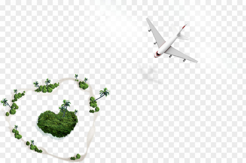 I Love The Island And Aircraft Airplane Download Illustration PNG