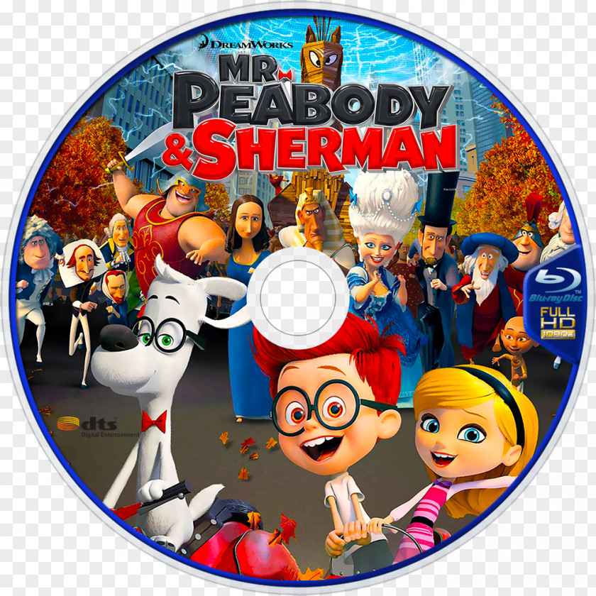 MR. PEABODY & SHERMAN Mr. Peabody & Sherman Film Blu-ray Disc DreamWorks Animation PNG