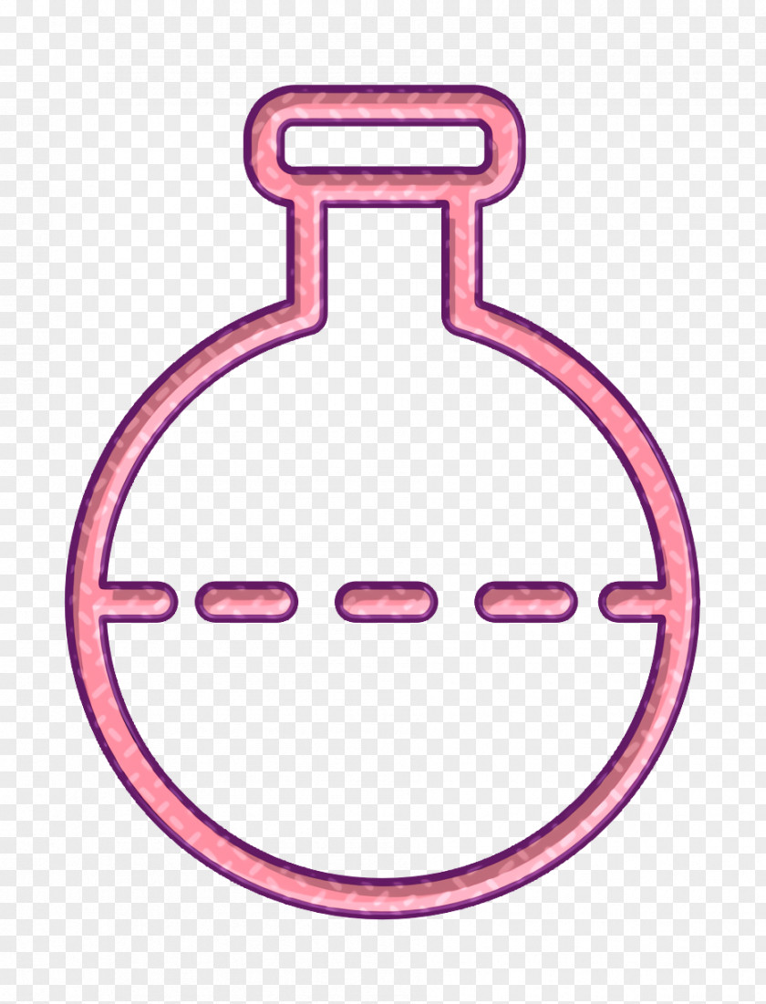 Pink Test Tube Icon Chemical Chemistry Flask PNG