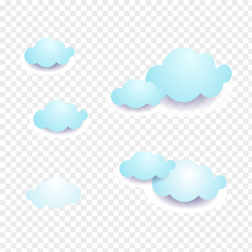 Turquoise Product Design Cloud Computing PNG