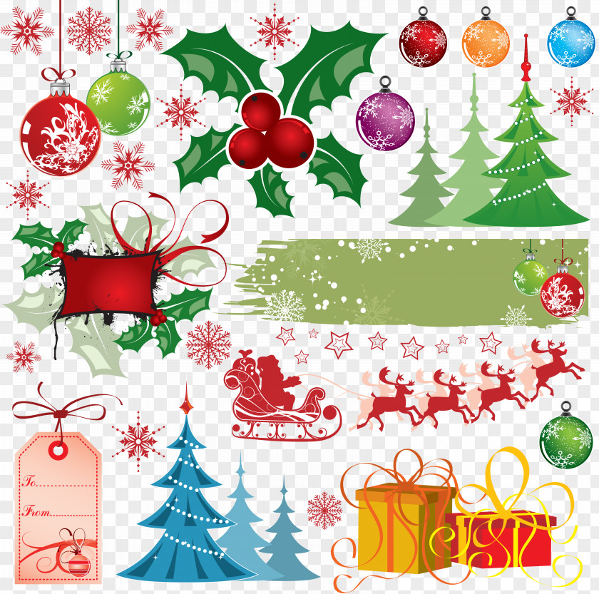 Christmas Candy Santa Claus Ornament Reindeer PNG
