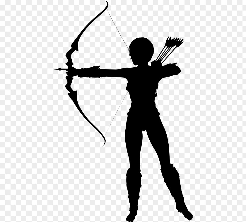 Silhouette Archery PNG