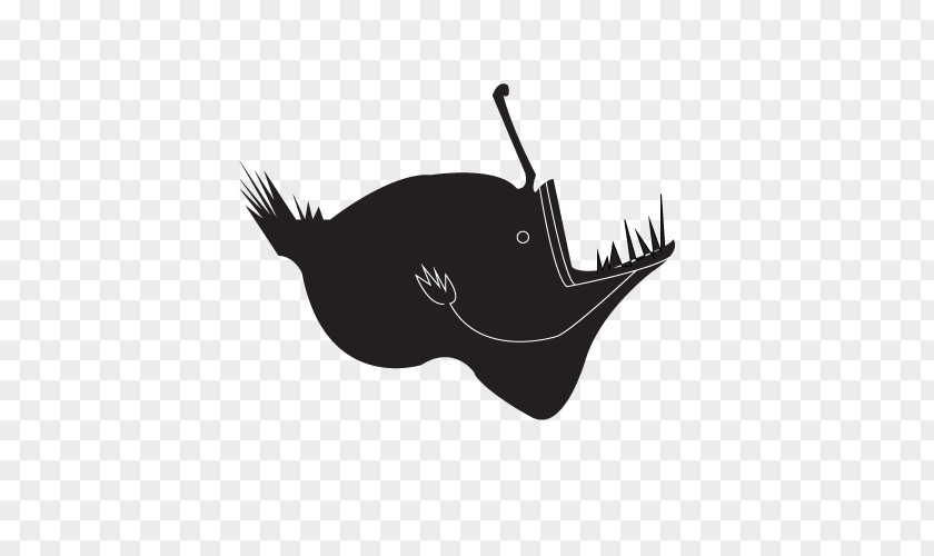 Silhouette Logo Fish Cartoon PNG
