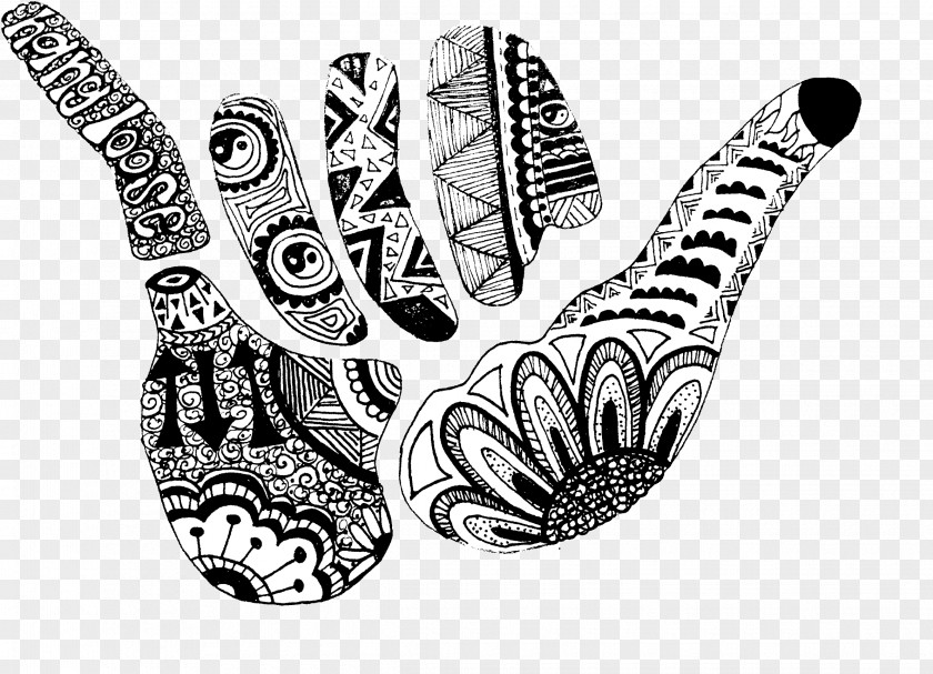 Drawing Hand Pattern Black-and-white Visual Arts Font PNG