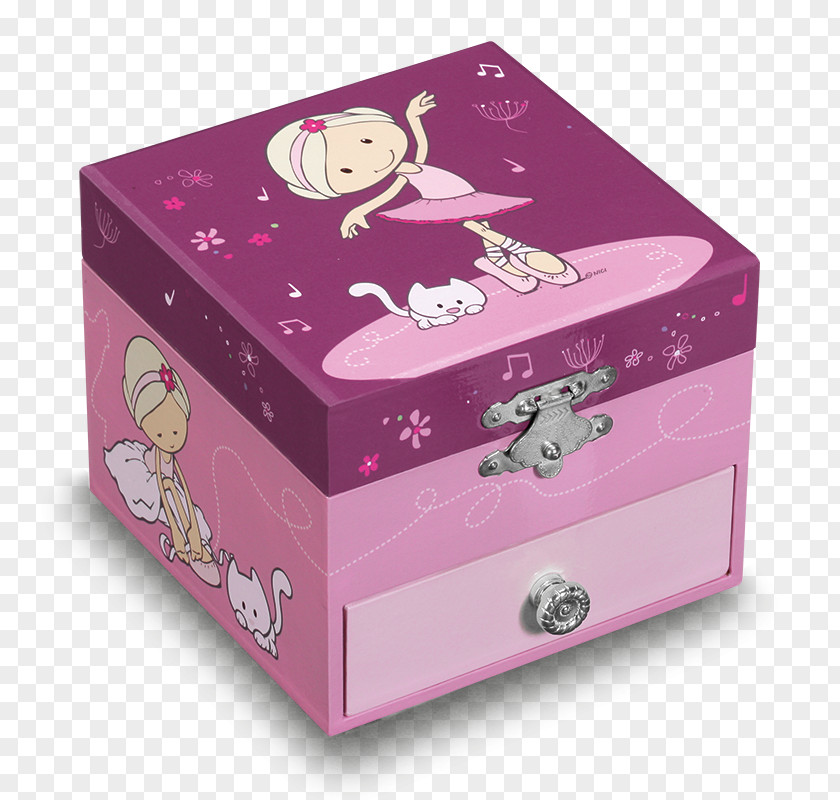 Jewellery Box Pink M PNG