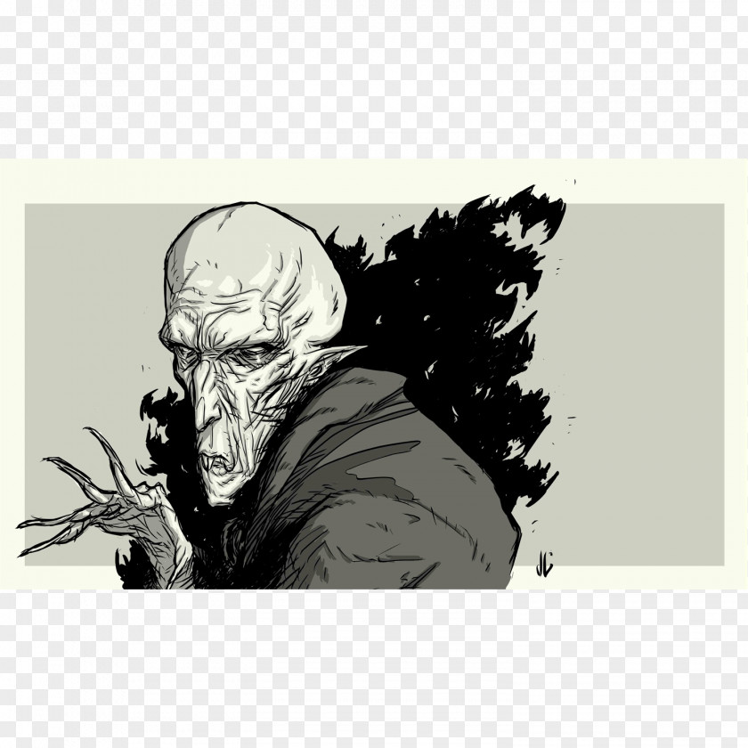 Nosferatu Supervillain White Animated Cartoon PNG