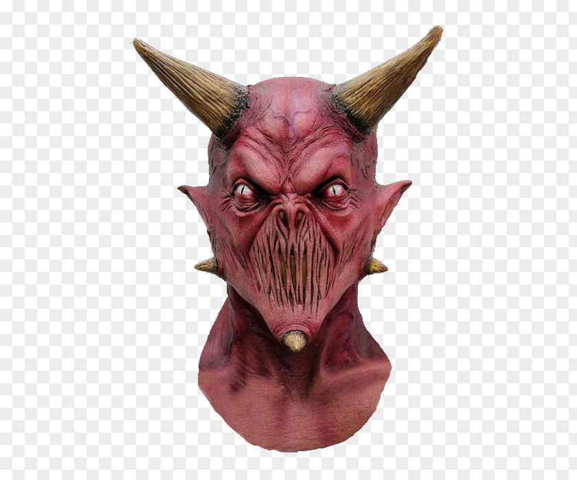 Satanic Lucifer Latex Mask Costume Party Halloween PNG