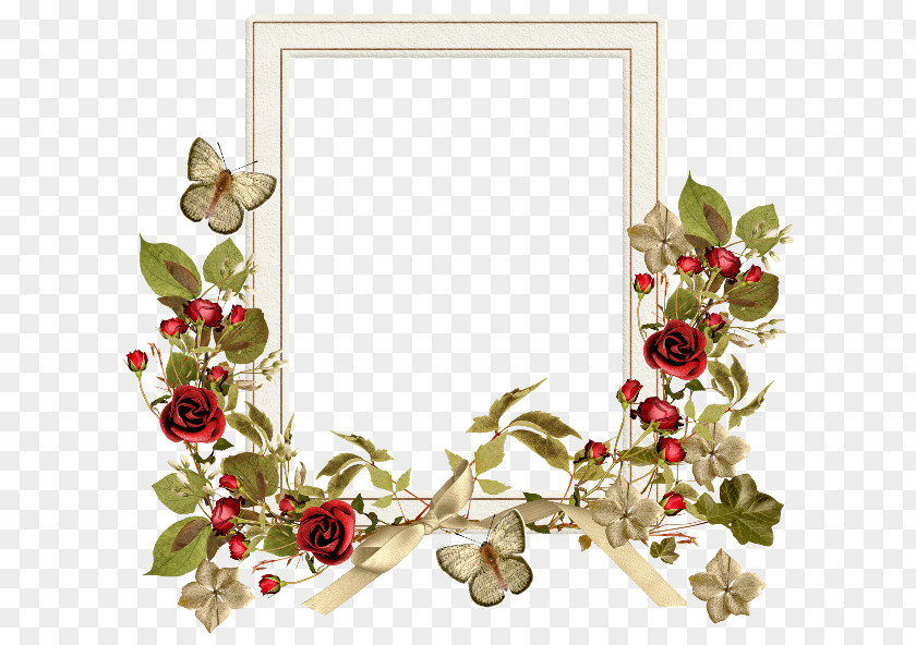 Cadres Picture Frames Floral Design Garden Roses Wreath Flower PNG