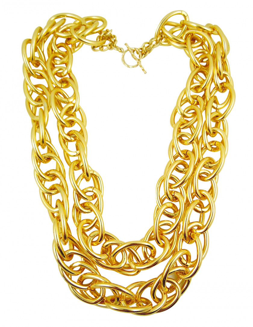 Chain Necklace Gold Jewellery PNG