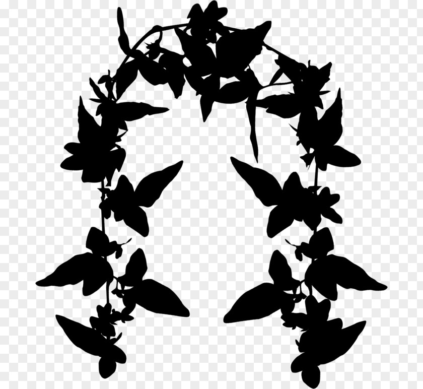 Clip Art Silhouette Pattern Leaf Branching PNG