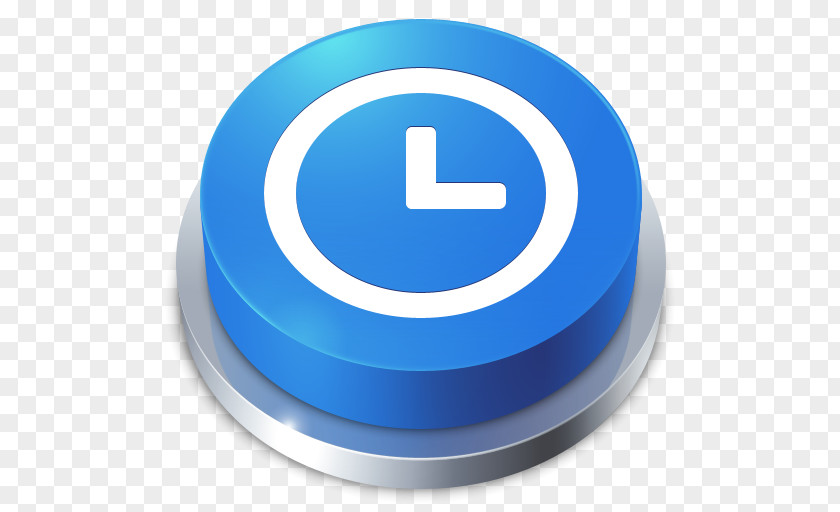 Perspective Button Time Computer Icon Brand Trademark Electric Blue PNG