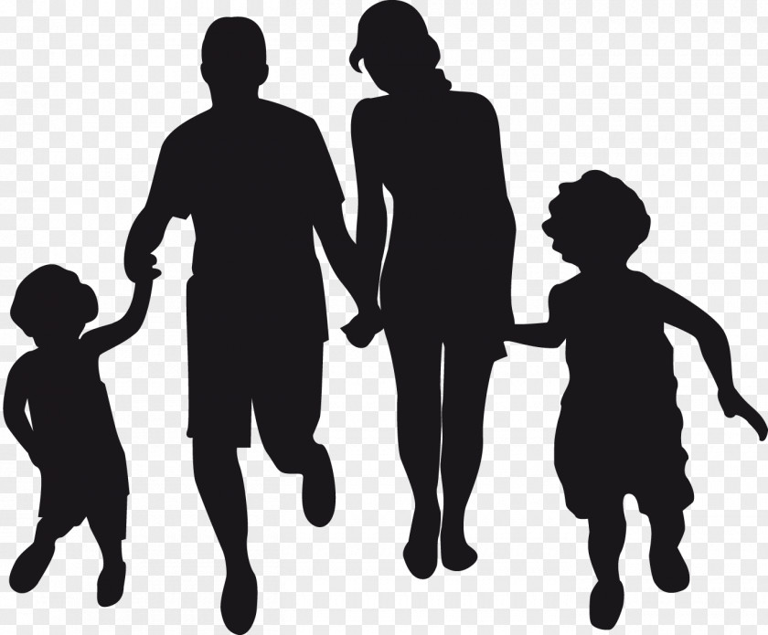 Silhouette Family Father Royalty-free Clip Art PNG
