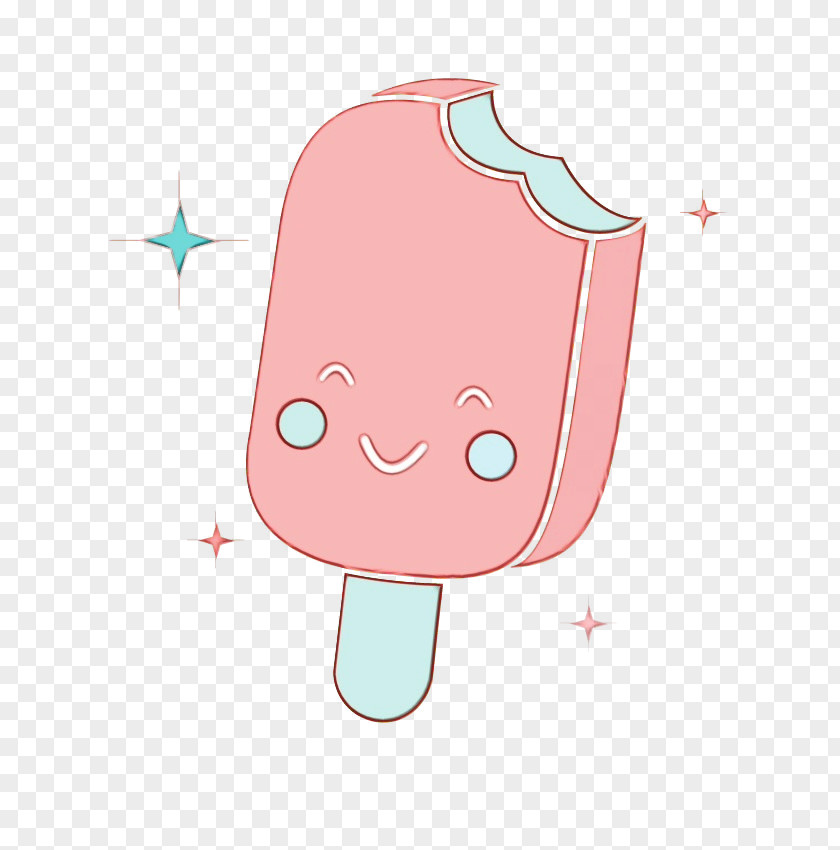 Tooth Character Forehead Pink M PNG