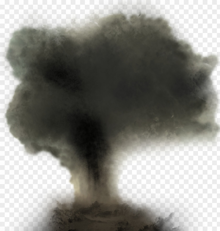 Black Cloud Explosion Nuclear Icon PNG