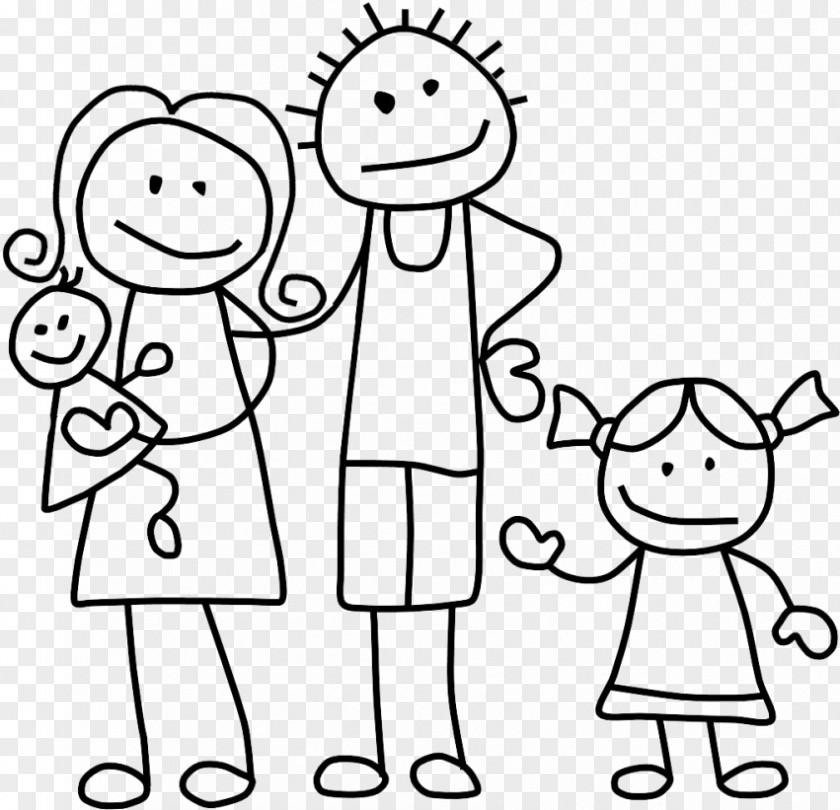 Stick Figure Family Clip Art Drawing Illustration Image PNG