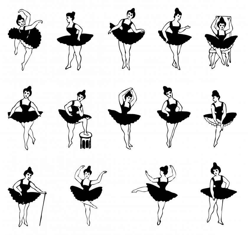 Ballet Steps Cliparts Dancer Dance Move Clip Art PNG