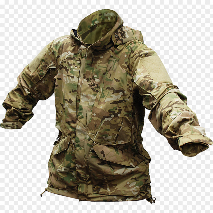 Jacket Smock-frock MultiCam Zipper Parka PNG