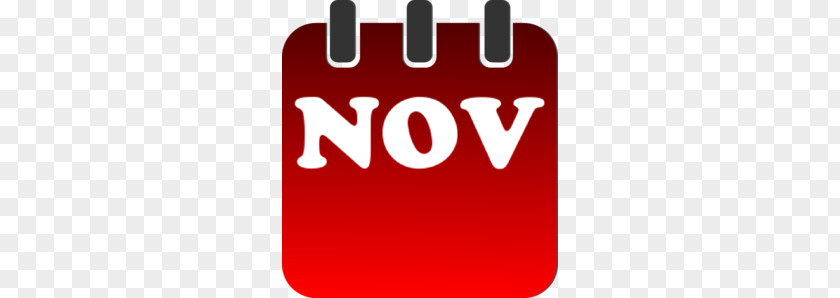 November Cliparts Calendar Clip Art PNG