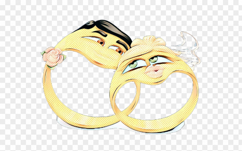 Smile Engagement Ring Yellow Background PNG