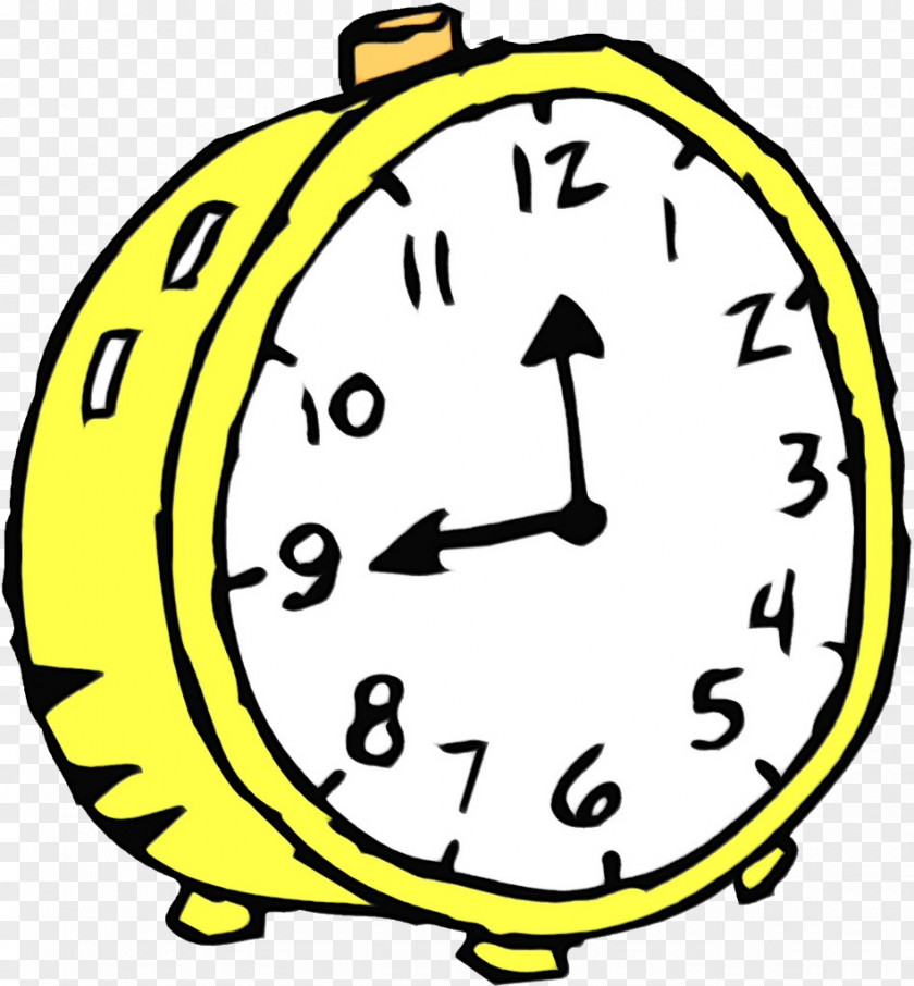 Smiley Alarm Clock Emoticon PNG