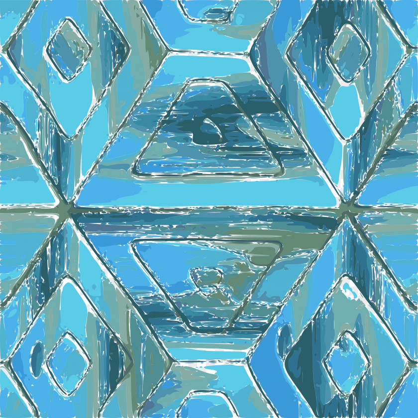 Turquoise Tile Kitchen Pattern PNG