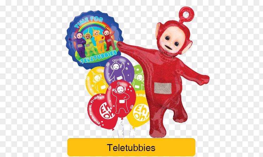 Balloon Time For Teletubbies Mylar Children's Party PNG