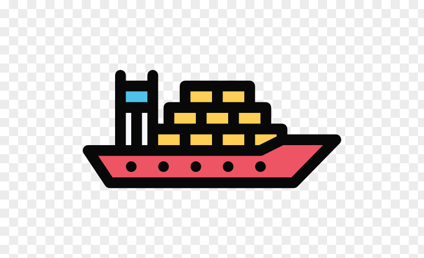 Cargo Transport Ship Logo PNG