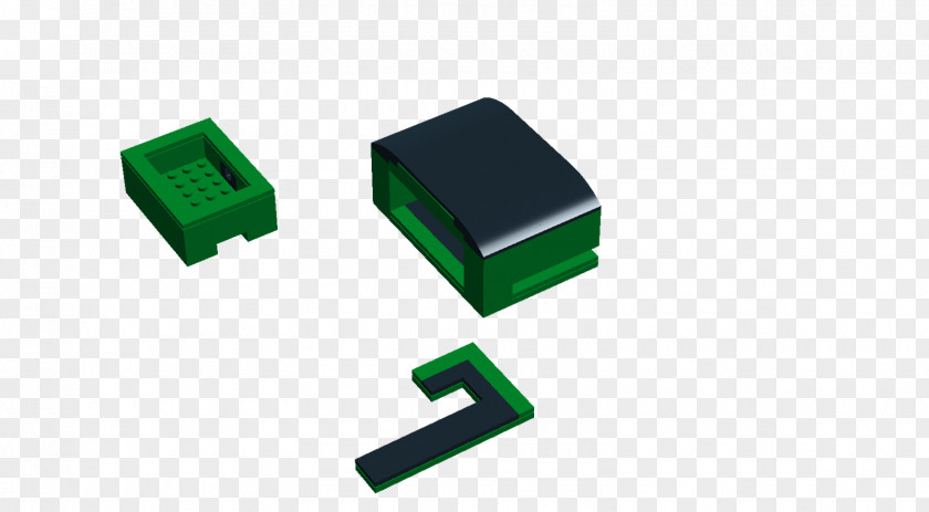 Design Electronic Component Logo Green PNG