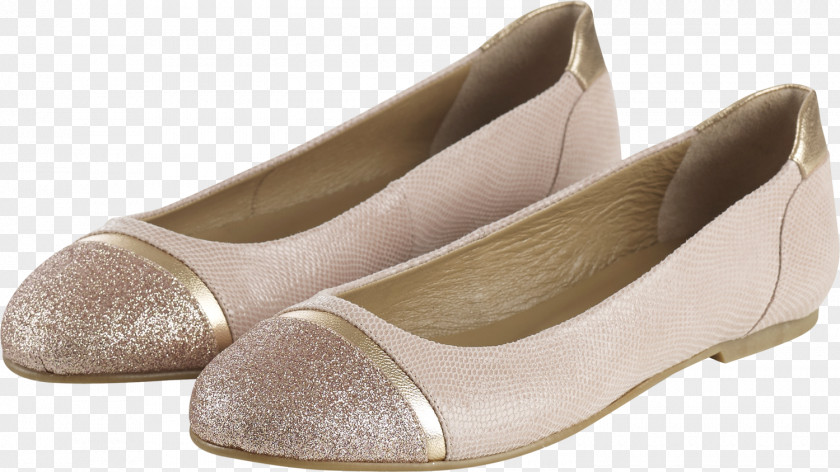 Must Have Ballet Flat Shoe Beige PNG